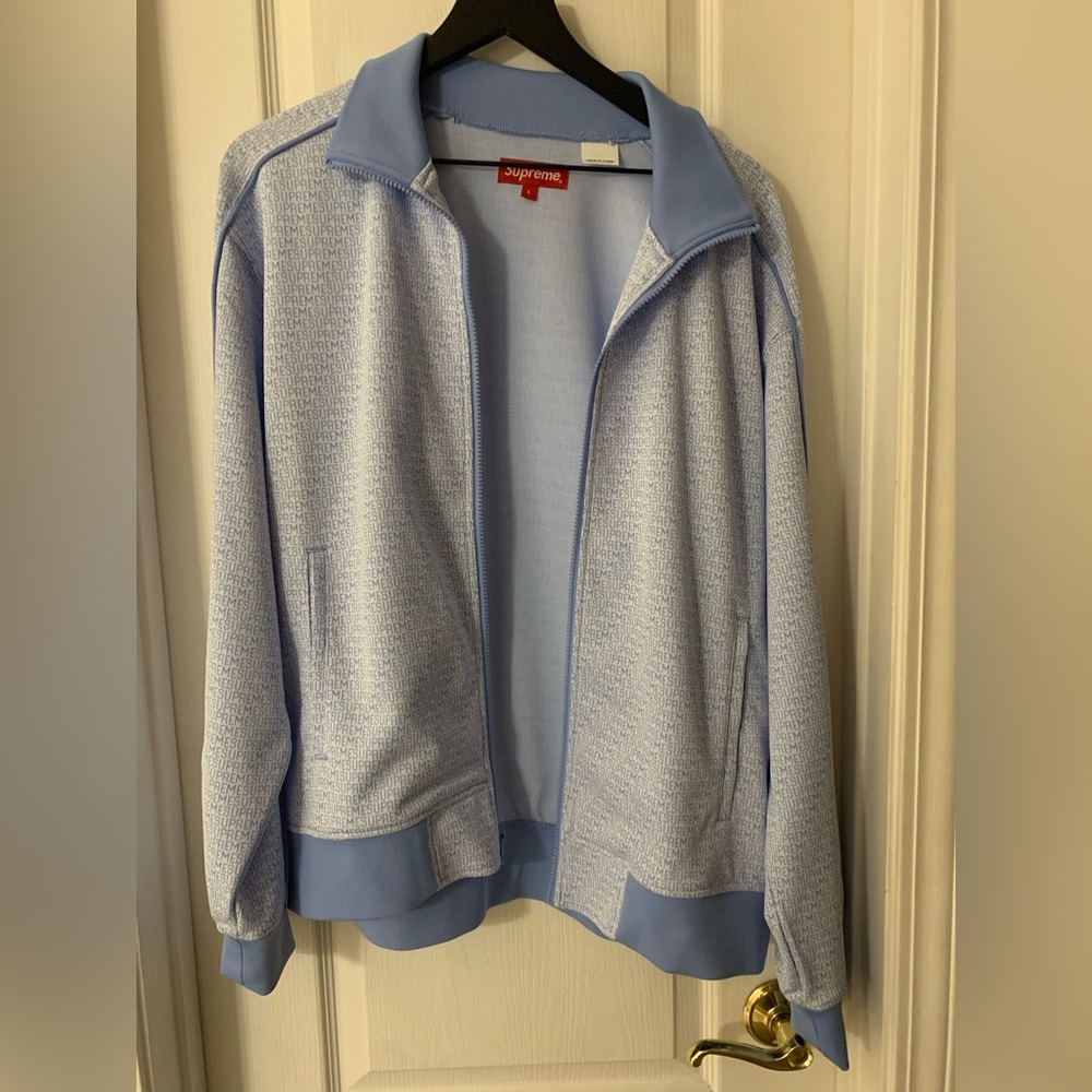 Supreme light blue sports jacket